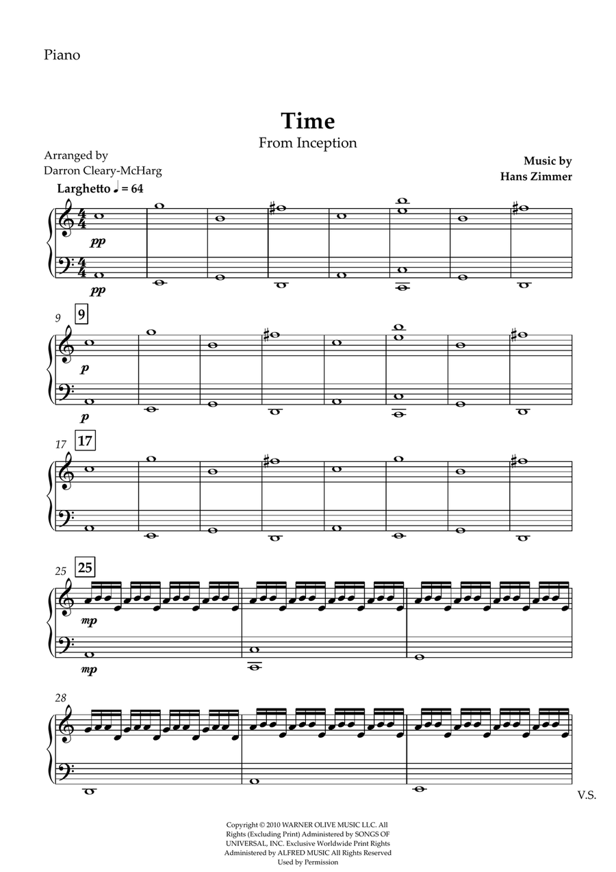 Time by Hans Zimmer Large Ensemble - Digital Sheet Music page 6