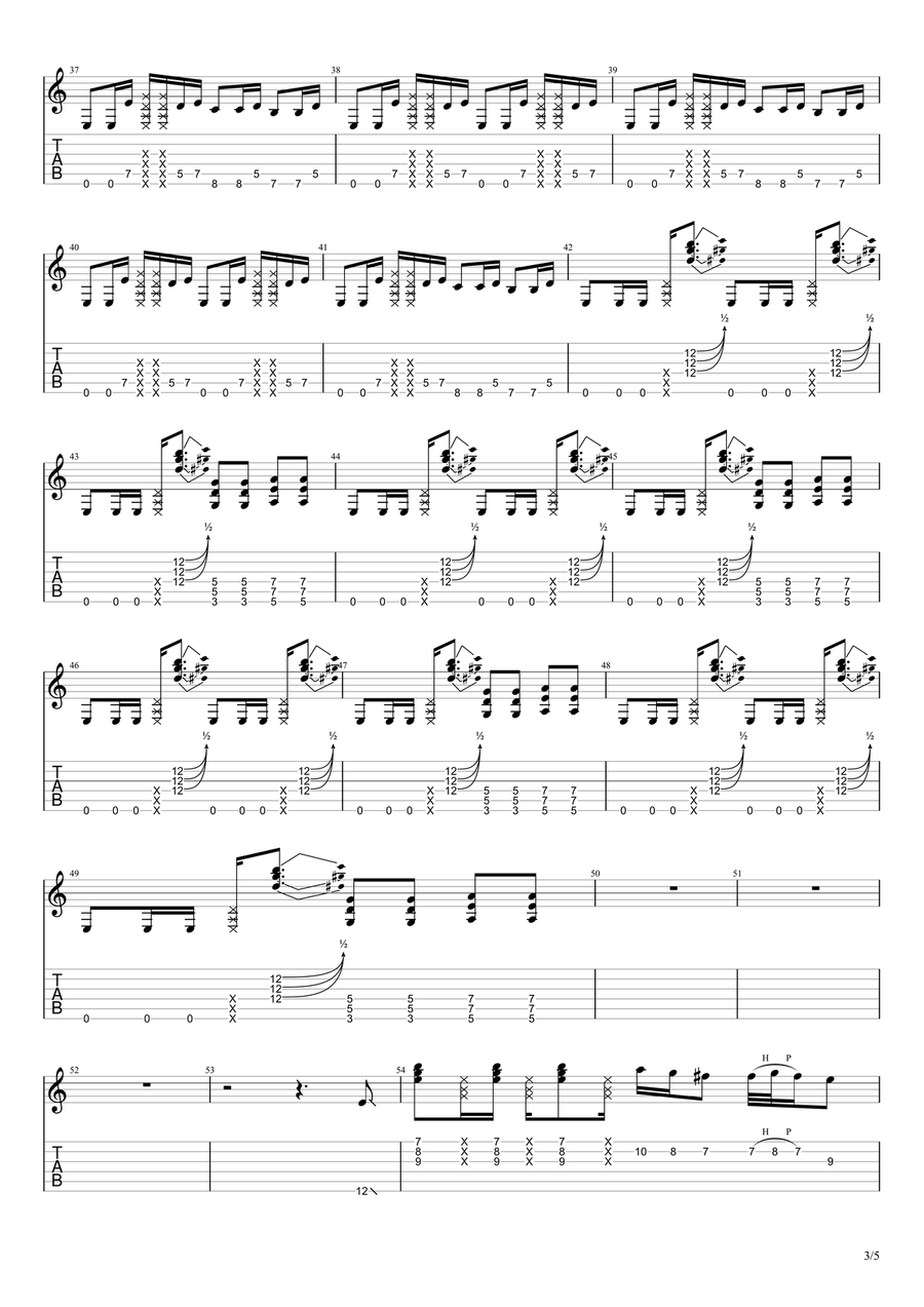 Zitti E Buoni Guitar Tablature - Digital Sheet Music page 3