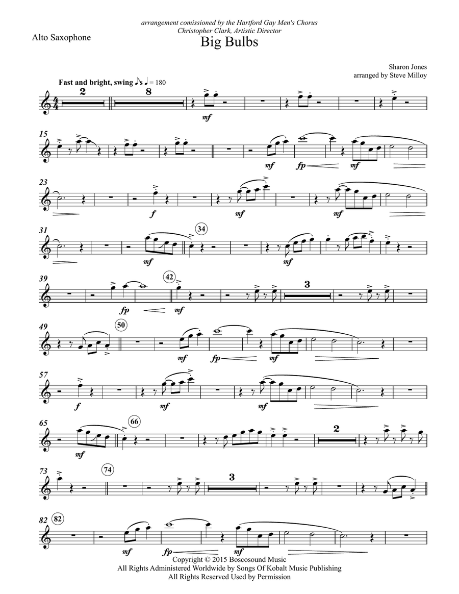 Big Bulbs by Sharon Jones Large Ensemble - Digital Sheet Music page 5