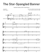 The Star-Spangled Banner for Mallet Duet B-Flat Clarinet scores gallery preview page 4