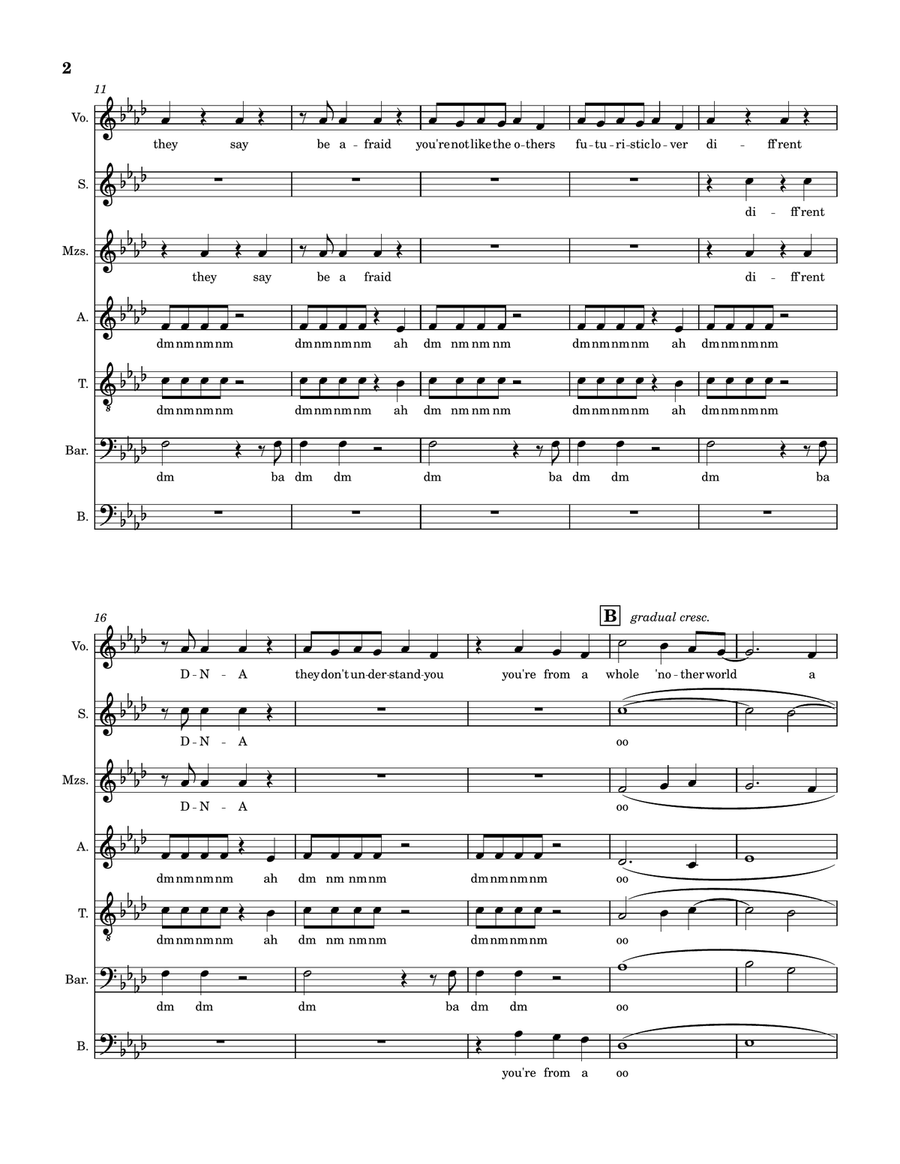 E.t. by Katy Perry A Cappella - Digital Sheet Music page 2