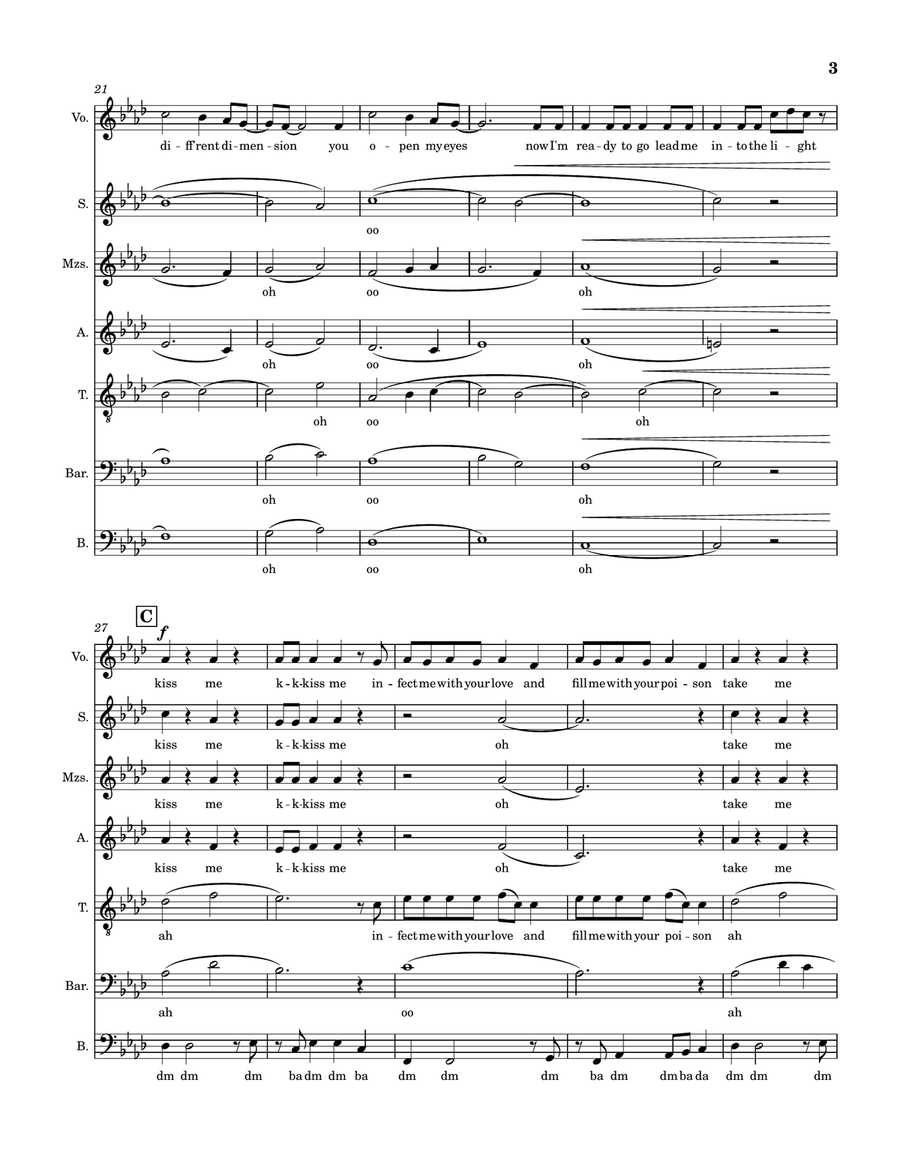 E.t. by Katy Perry A Cappella - Digital Sheet Music page 3