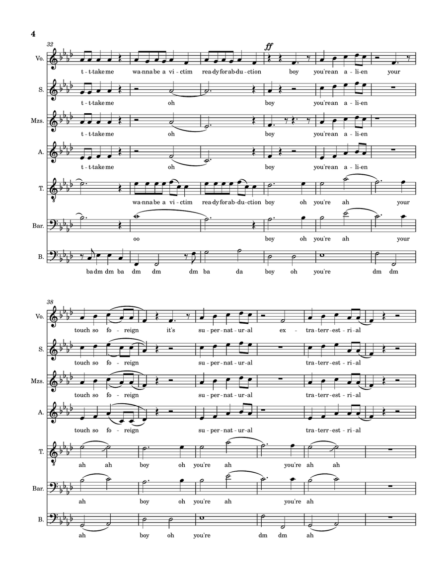 E.t. by Katy Perry A Cappella - Digital Sheet Music page 4