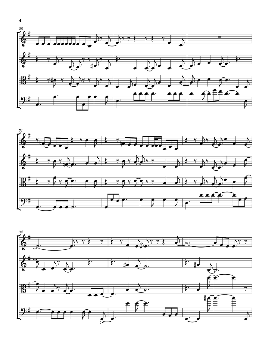 Be Cool by Joni Mitchell String Quartet - Digital Sheet Music page 5
