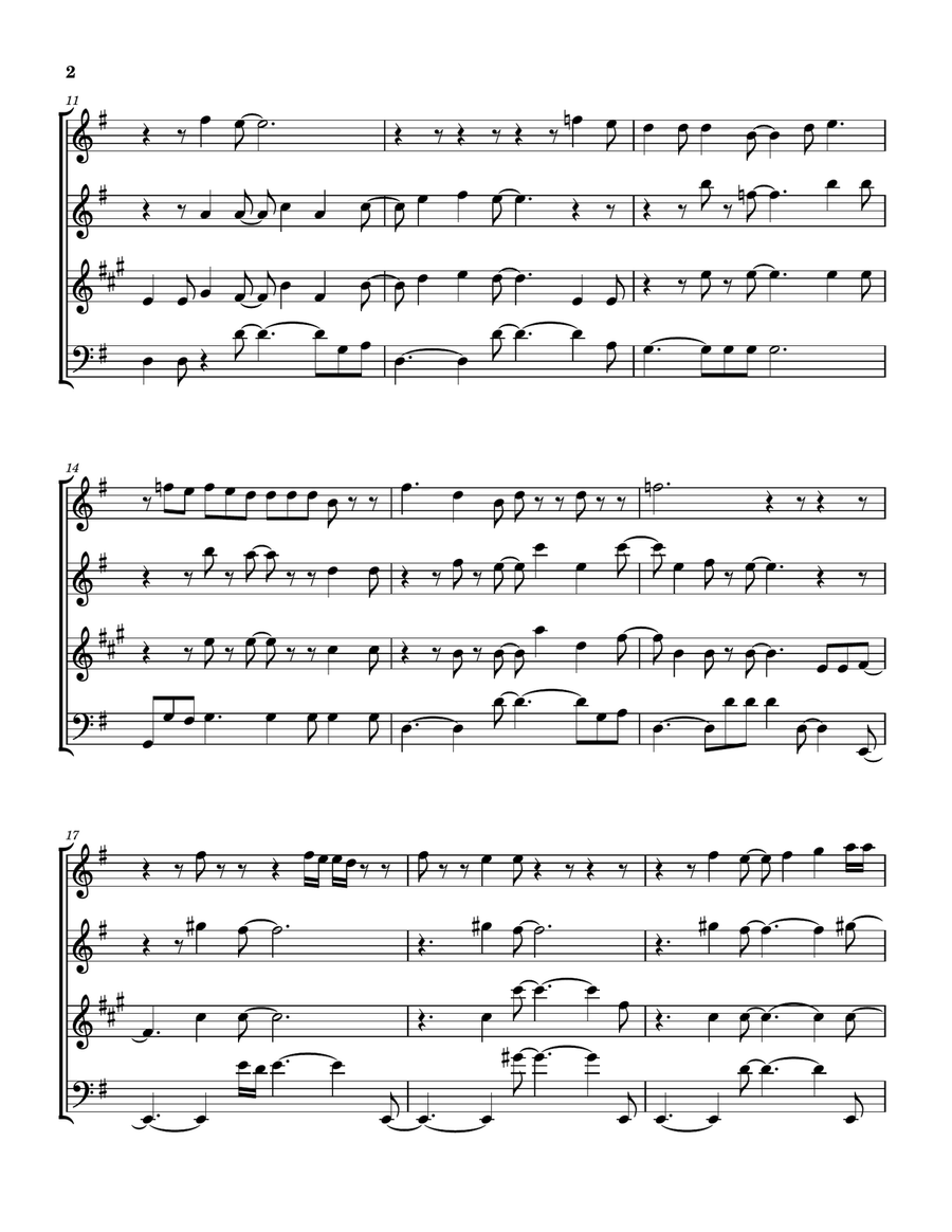 Be Cool by Joni Mitchell Woodwind Quartet - Digital Sheet Music page 3