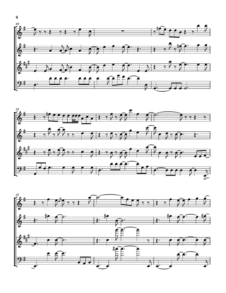 Be Cool by Joni Mitchell Woodwind Quartet - Digital Sheet Music page 5