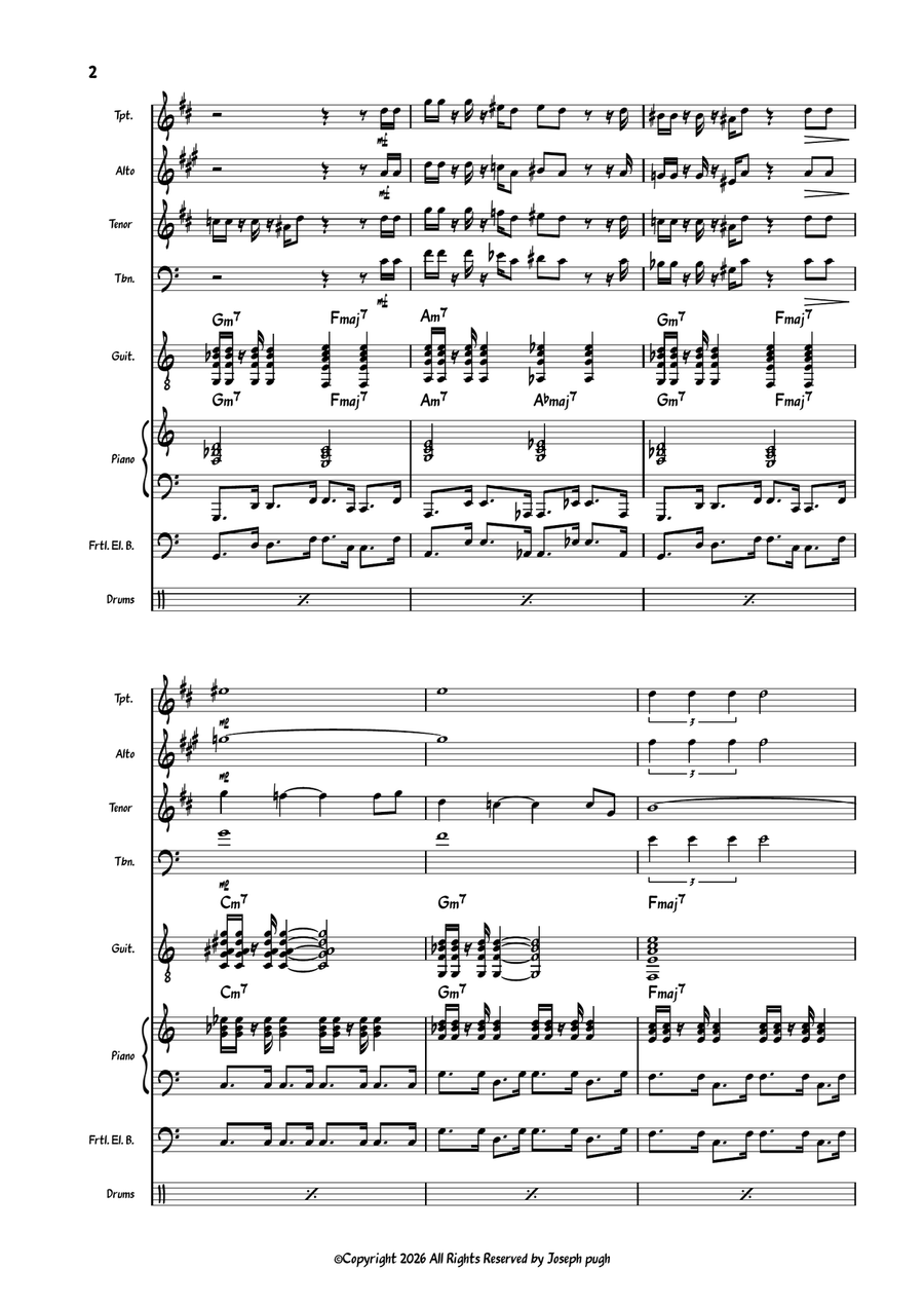 Montreaux Valley by Various Large Ensemble - Digital Sheet Music page 2