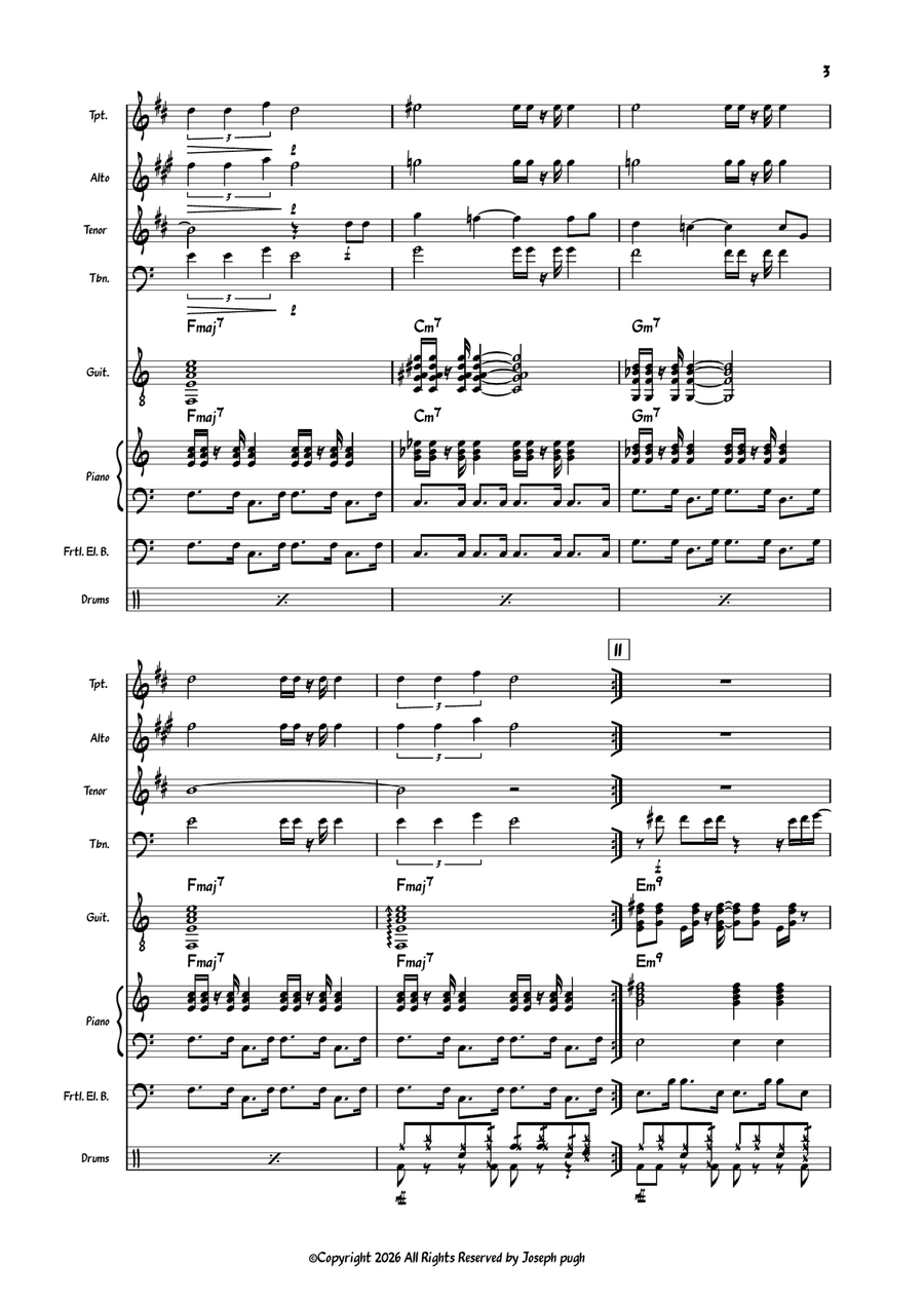 Montreaux Valley by Various Large Ensemble - Digital Sheet Music page 3