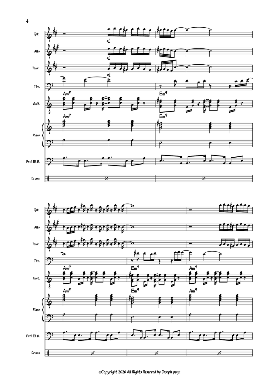 Montreaux Valley by Various Large Ensemble - Digital Sheet Music page 4