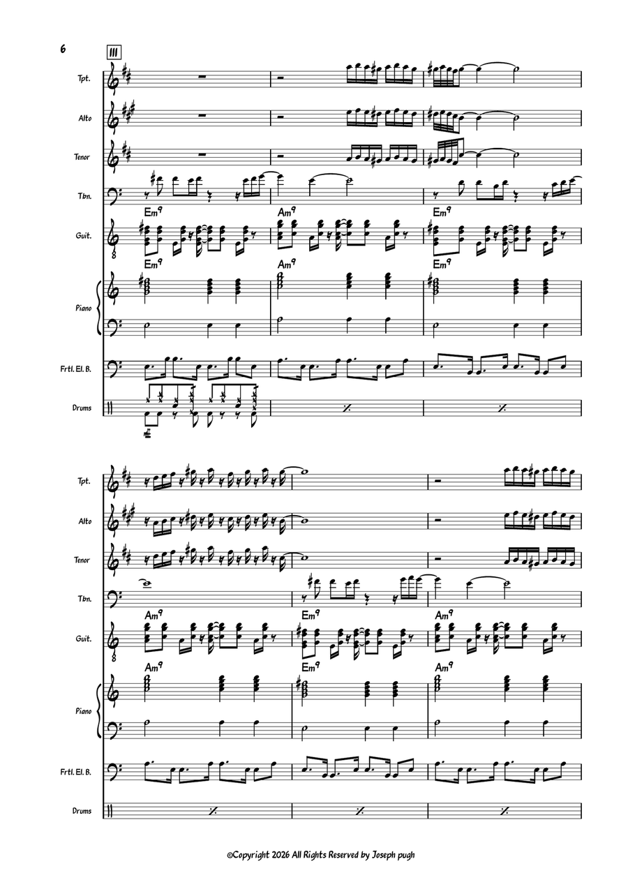 Montreaux Valley by Various Large Ensemble - Digital Sheet Music page 6