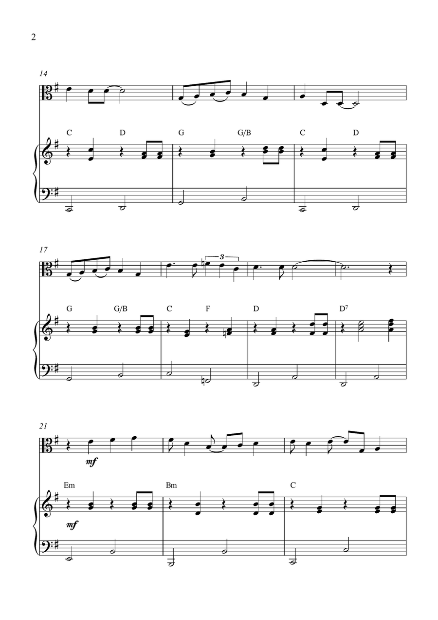 Georgy Girl by The Seekers Viola - Digital Sheet Music page 2