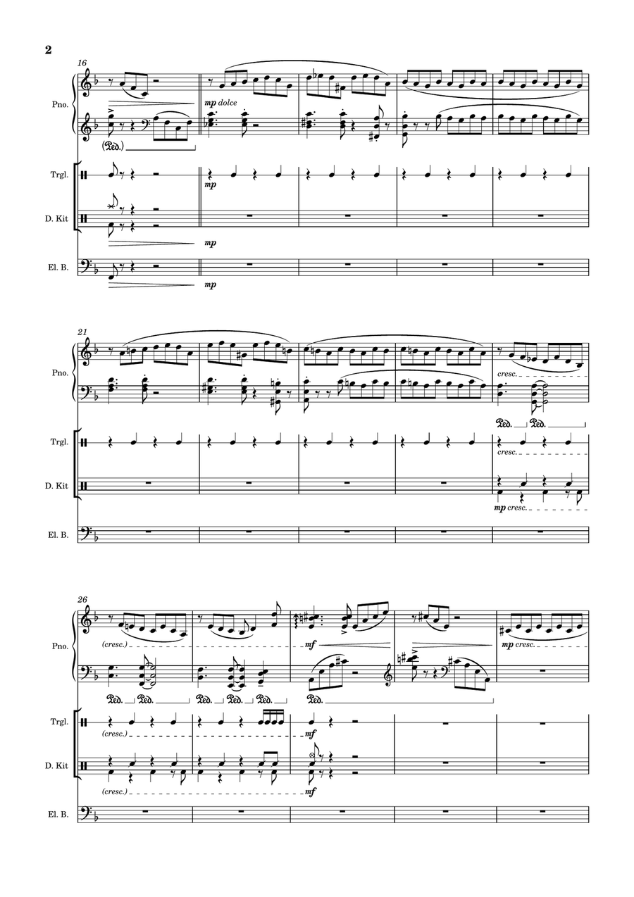 Jazz for piano 'Party' Concert Band - Digital Sheet Music page 2