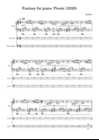Fantasy for piano 'Presto'