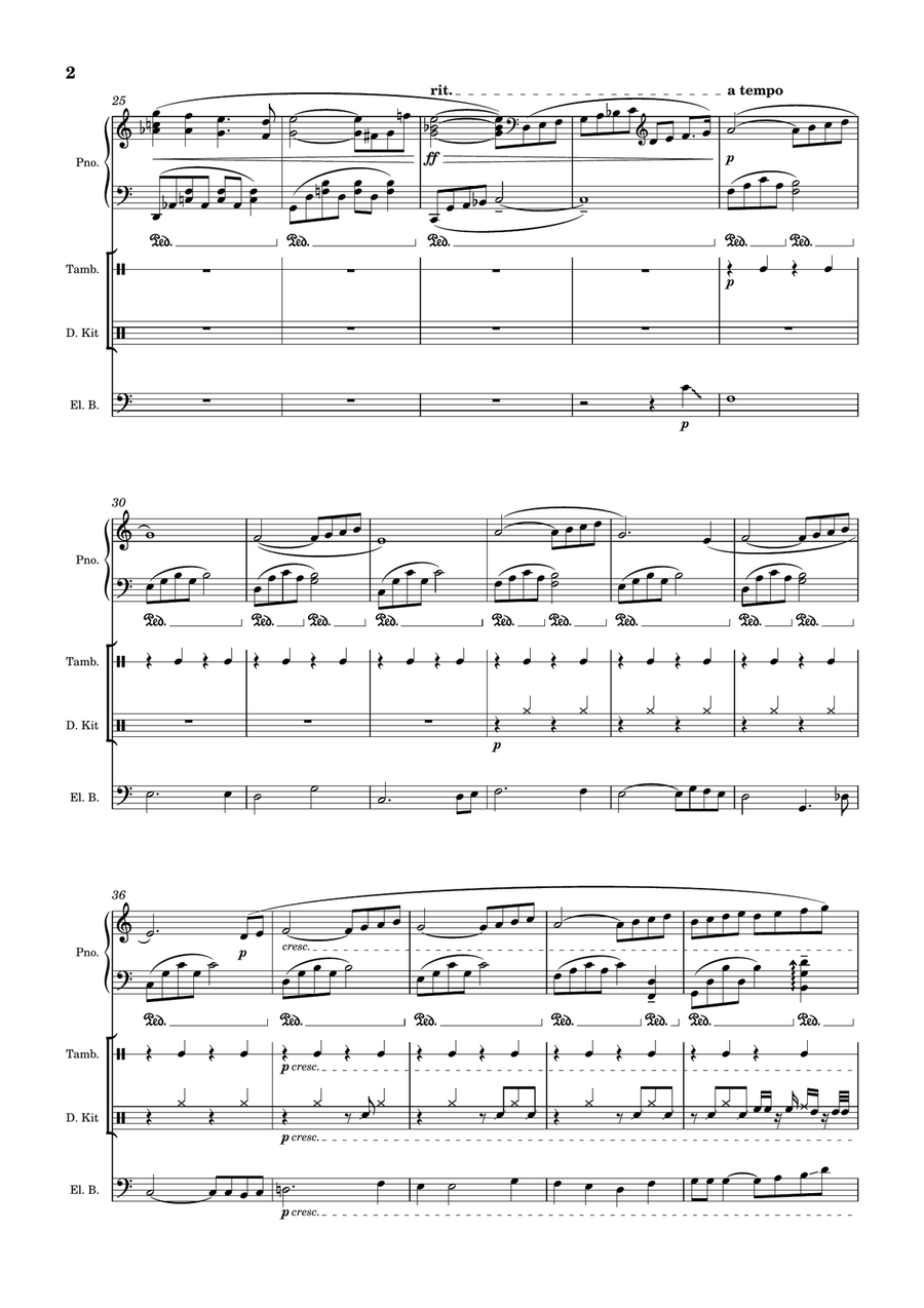 Newage for piano 'Classic' Concert Band - Digital Sheet Music page 2
