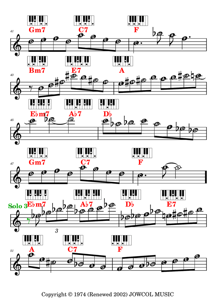 Giant Steps by John Coltrane Piano - Digital Sheet Music page 4