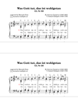 Was Gott tut, das ist wohlgetan (Gotteslob 416; Orgel manualiter leicht gesetzt; easy organ)