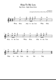 Skip to My Lou – Easy Piano – Right Hand Only – Big Notes with Note Names