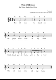 This Old Man – Easy Piano – Right Hand Only – Big Notes with Note Names