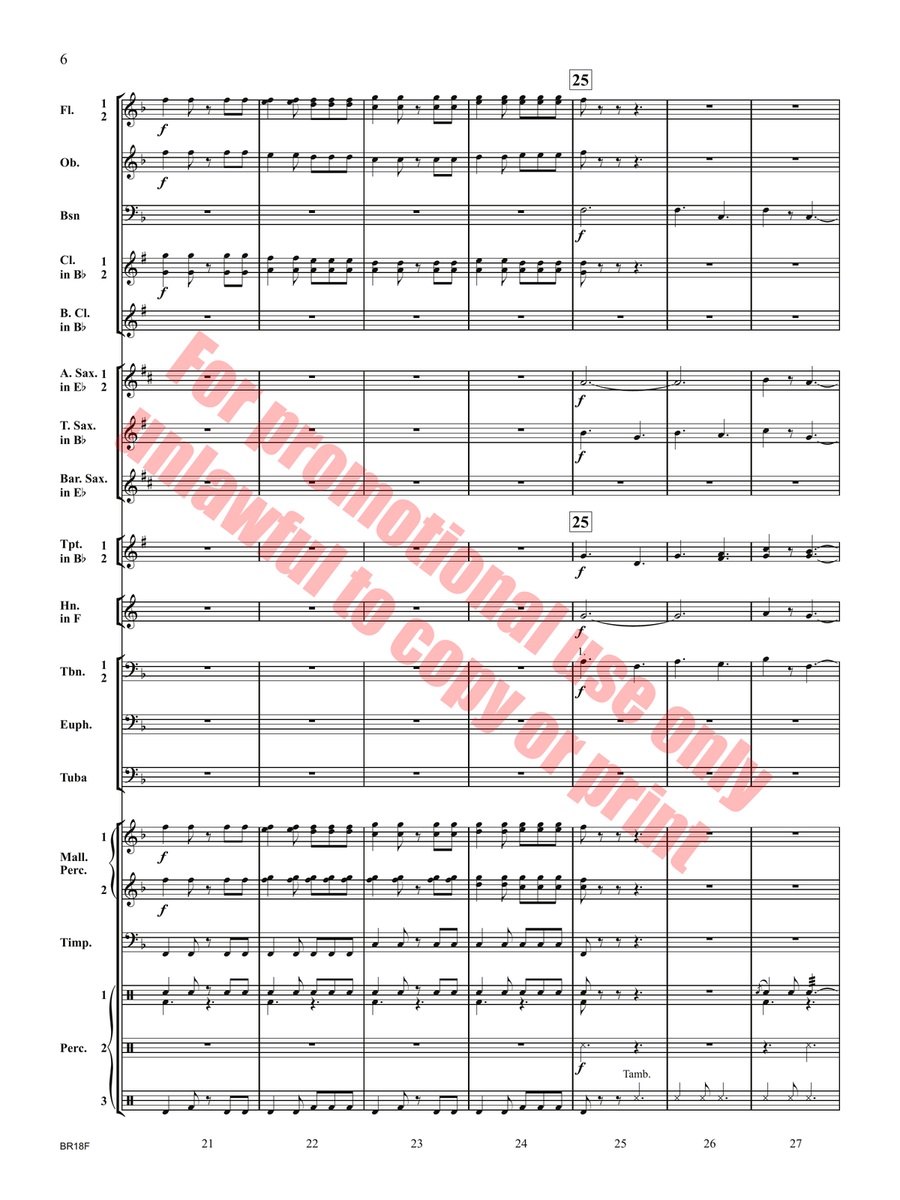 Clap for Joy! by Travis J. Weller Concert Band - Sheet Music page 7
