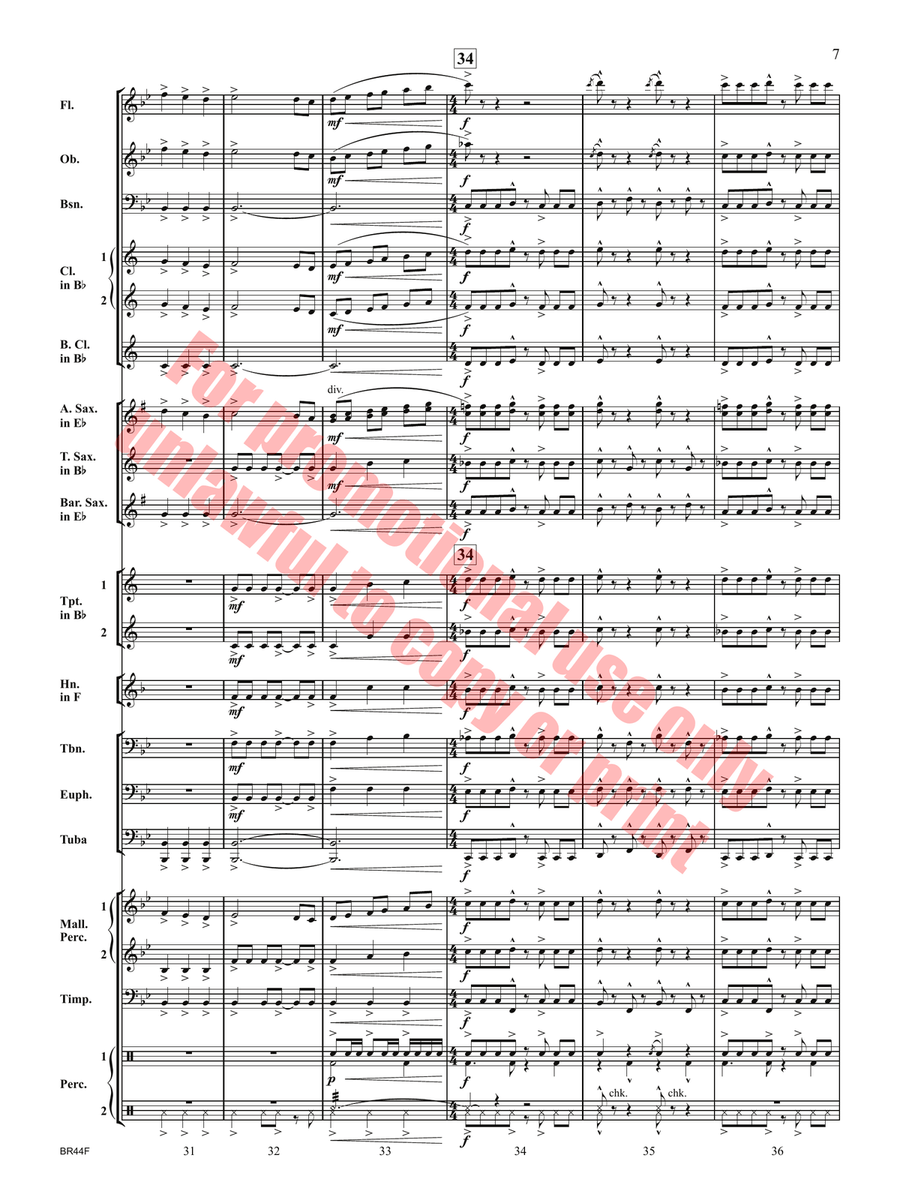 Changing Gears Concert Band - Sheet Music page 8