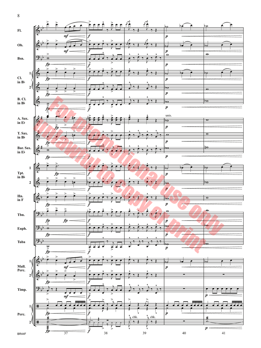 Changing Gears Concert Band - Sheet Music page 9