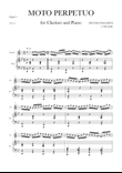 Moto Perpetuo, Op.11 (for Bb Clarinet and Piano)
