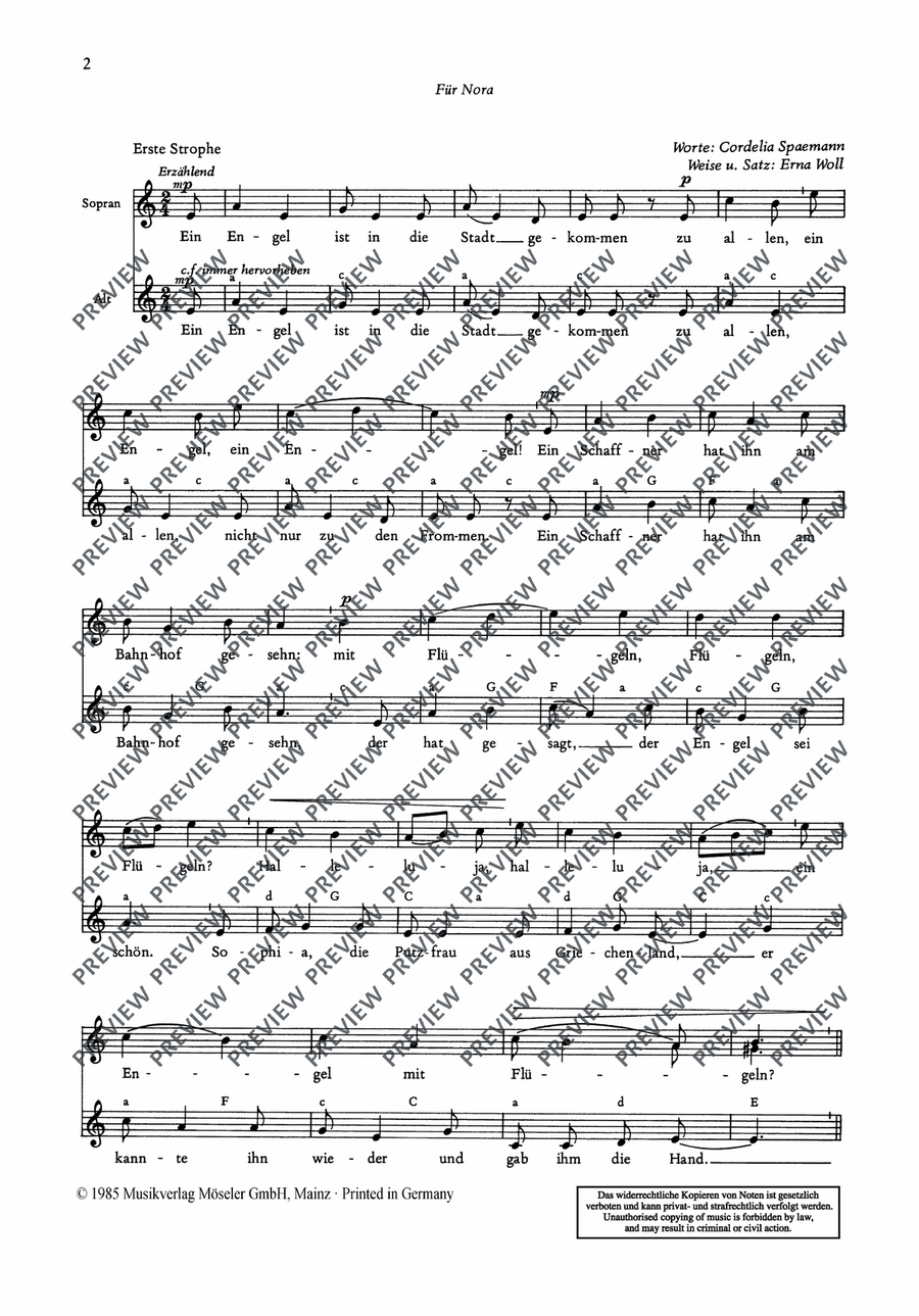 Angel's ballad by Erna Woll 4-Part - Digital Sheet Music page 3