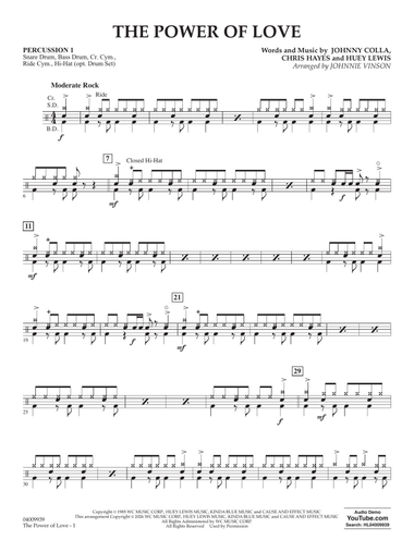 The Power Of Love (arr. Johnnie Vinson) - Percussion 1