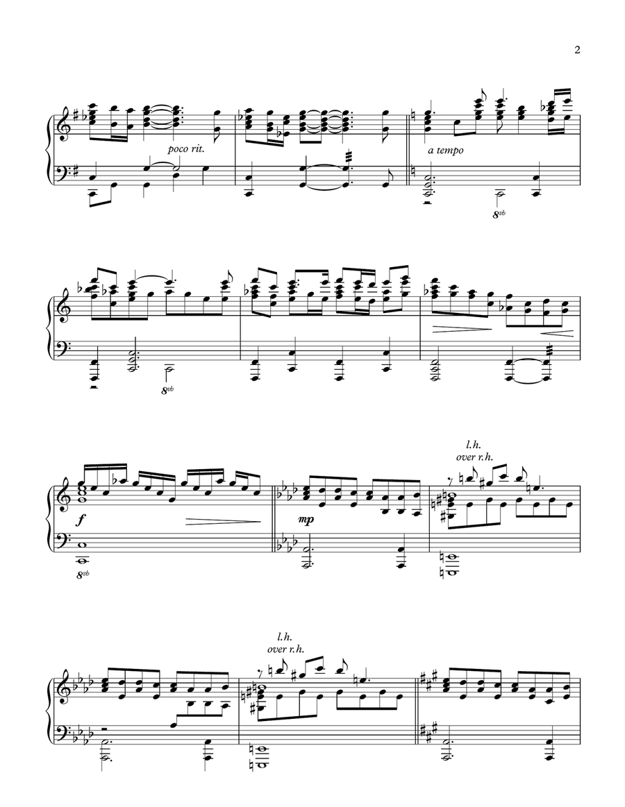 Stargate Overture by David Arnold Piano Solo - Digital Sheet Music page 3
