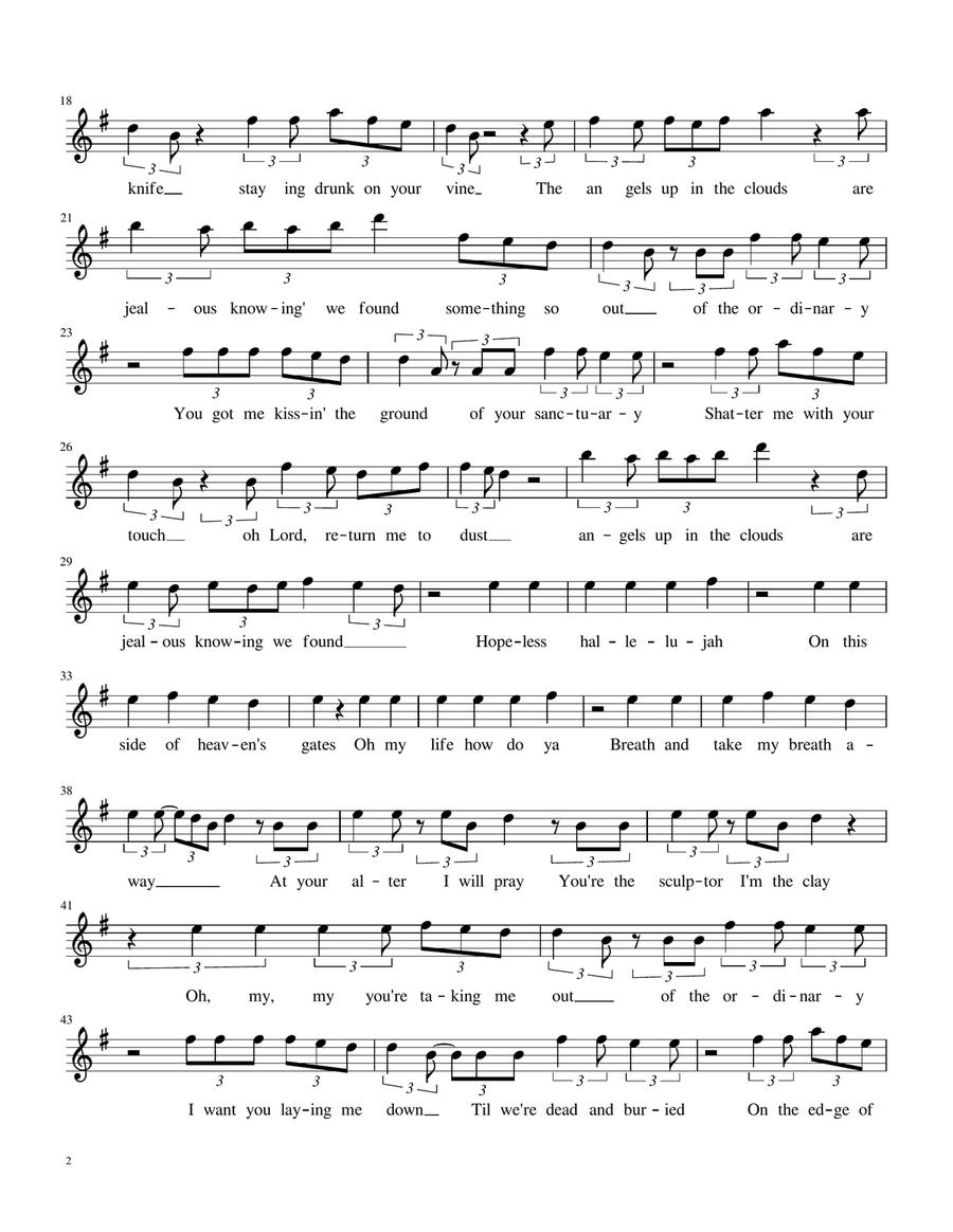 Ordinary Piano - Digital Sheet Music page 2