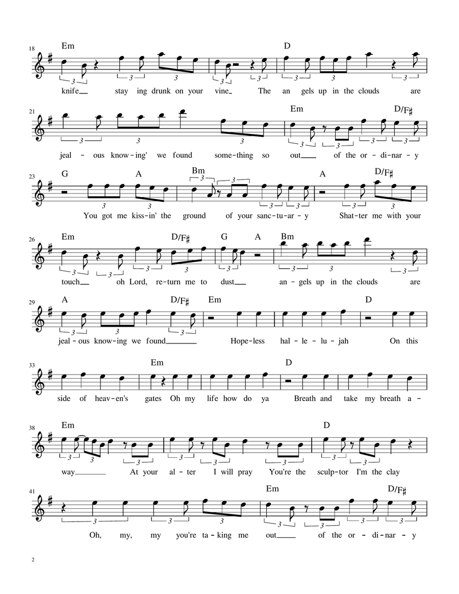 Ordinary Piano - Digital Sheet Music page 2