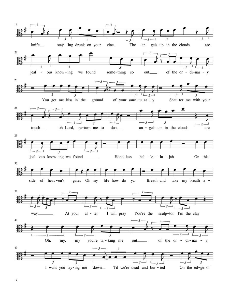 Ordinary Piano - Digital Sheet Music page 2