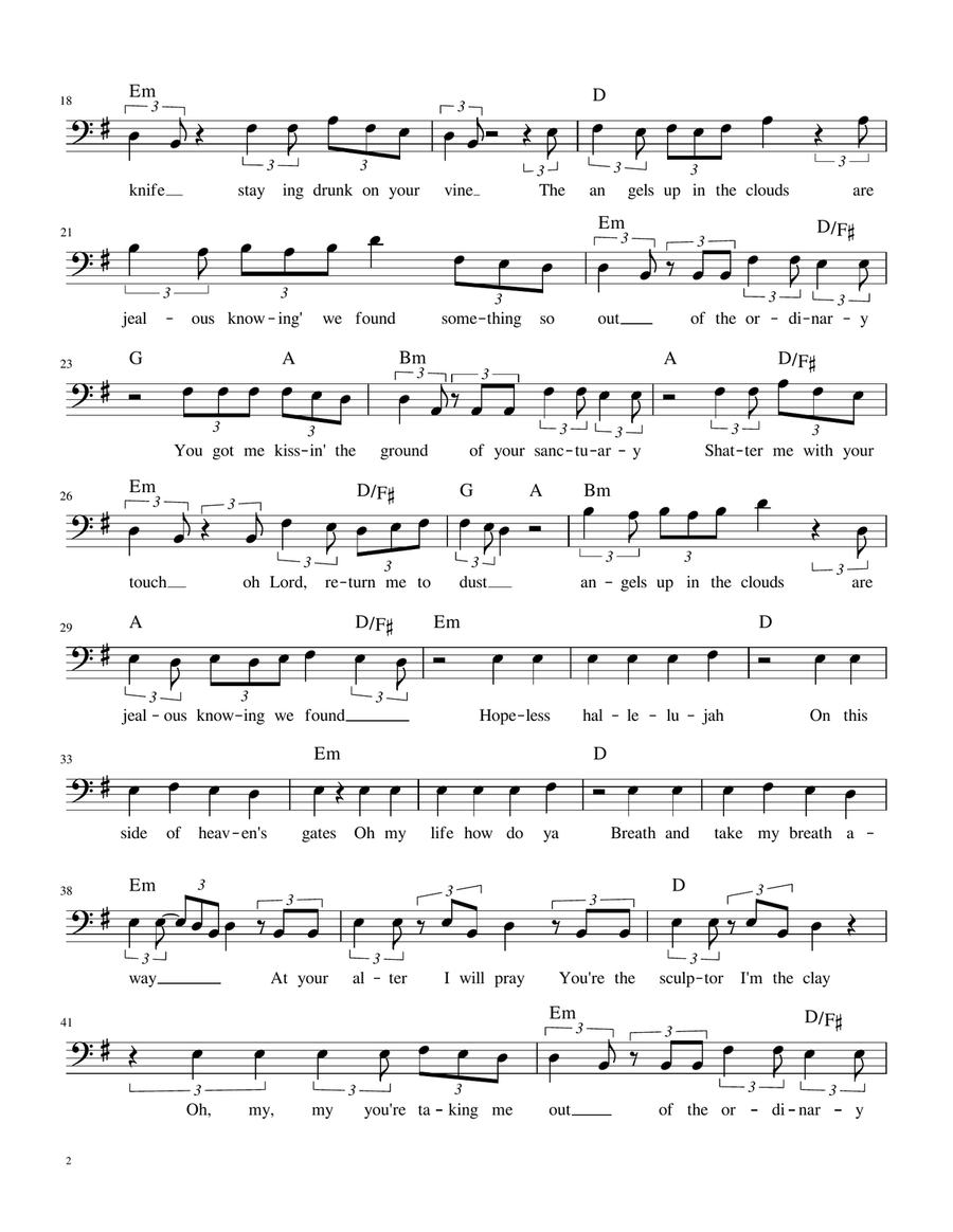 Ordinary Bass Clef Instrument - Digital Sheet Music page 2