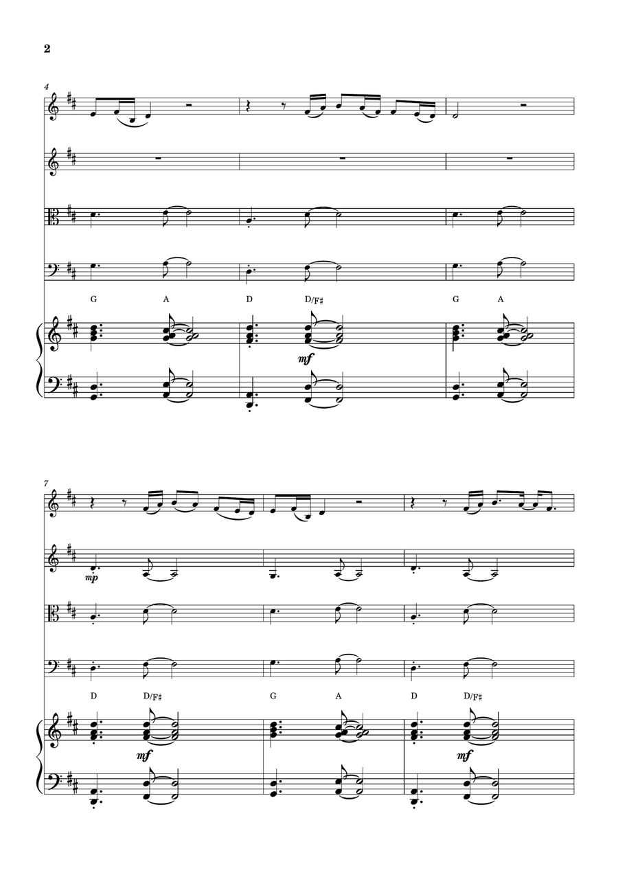 Thinking Out Loud by Ed Sheeran Small Ensemble - Digital Sheet Music page 2