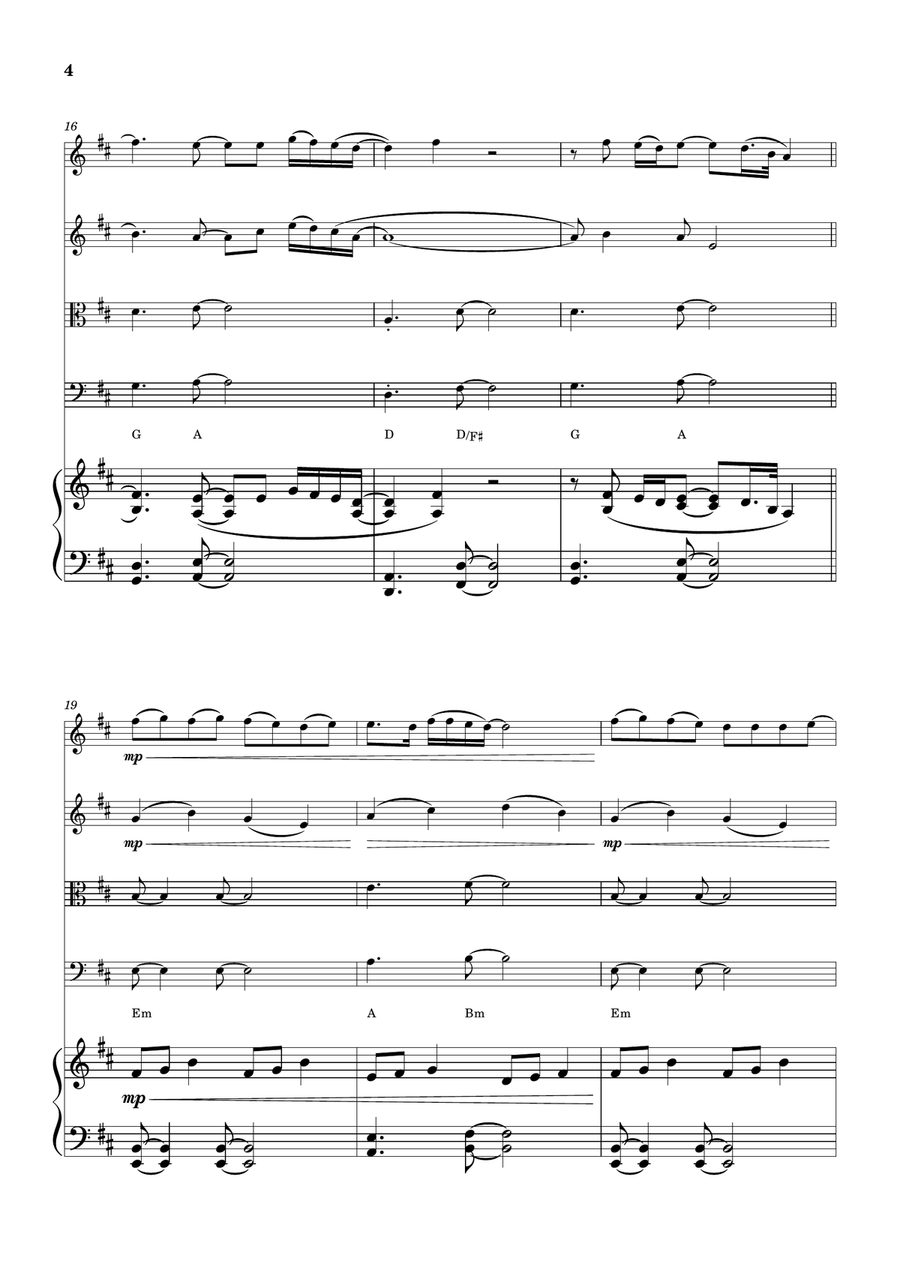 Thinking Out Loud by Ed Sheeran Small Ensemble - Digital Sheet Music page 4