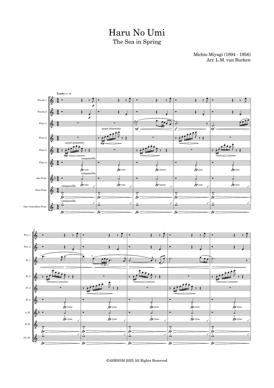 Haru No Umi Woodwind Ensemble - Digital Sheet Music page 3