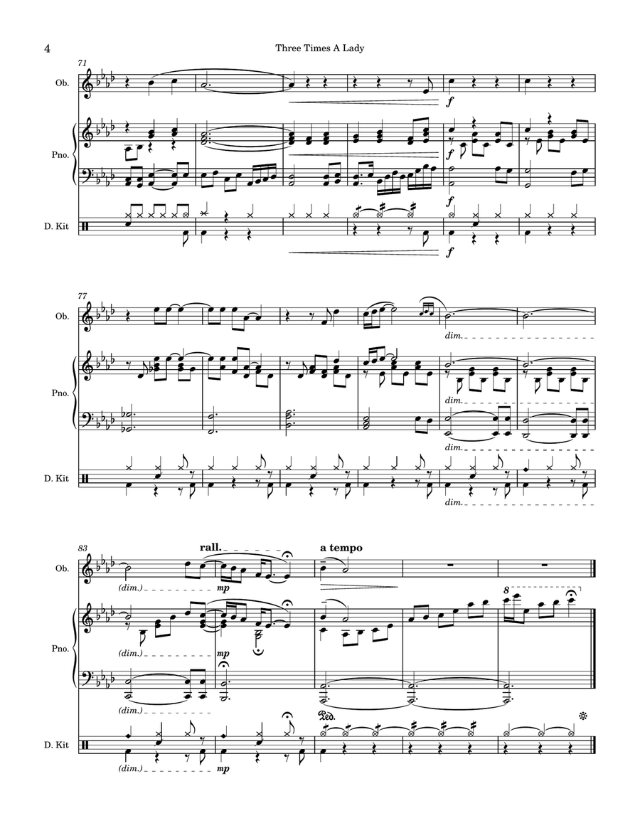 Three Times A Lady by The Commodores Piano - Digital Sheet Music page 4