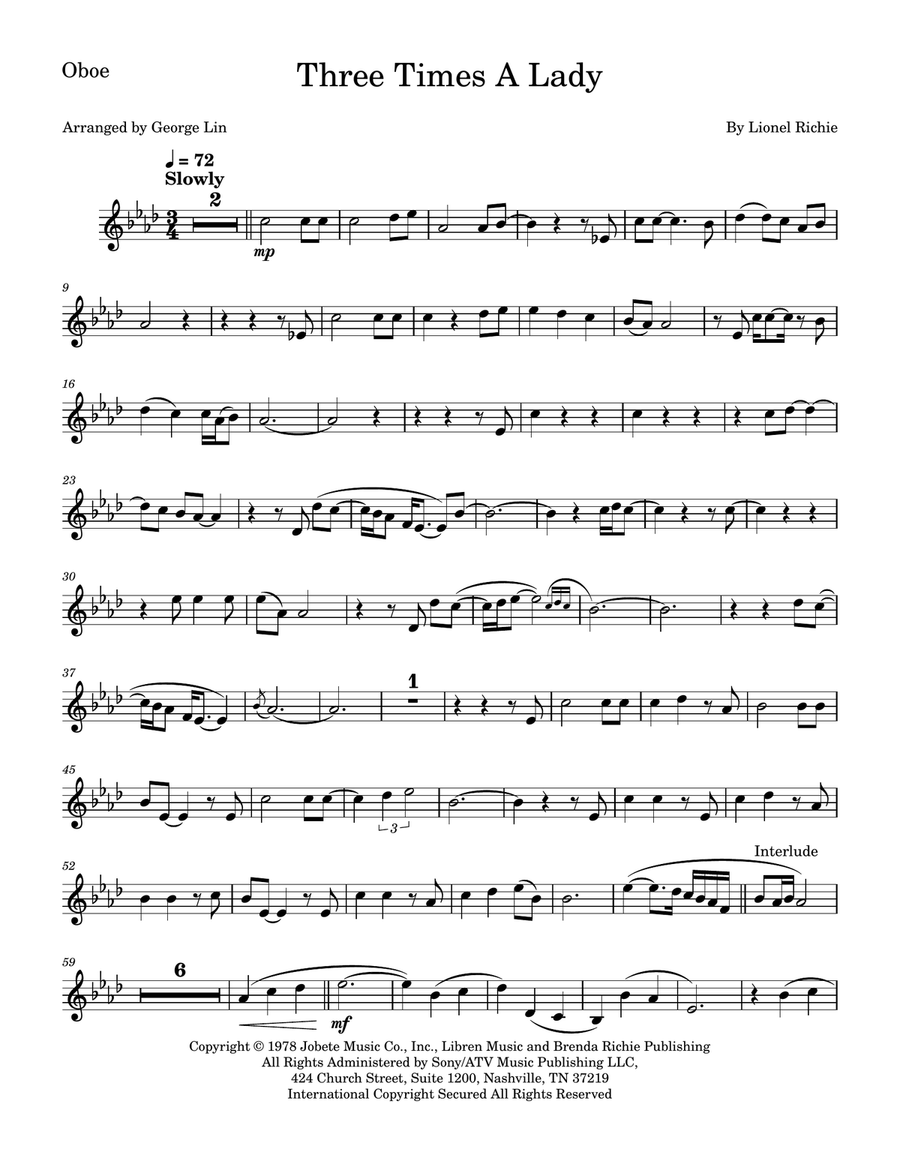 Three Times A Lady by The Commodores Piano - Digital Sheet Music page 5