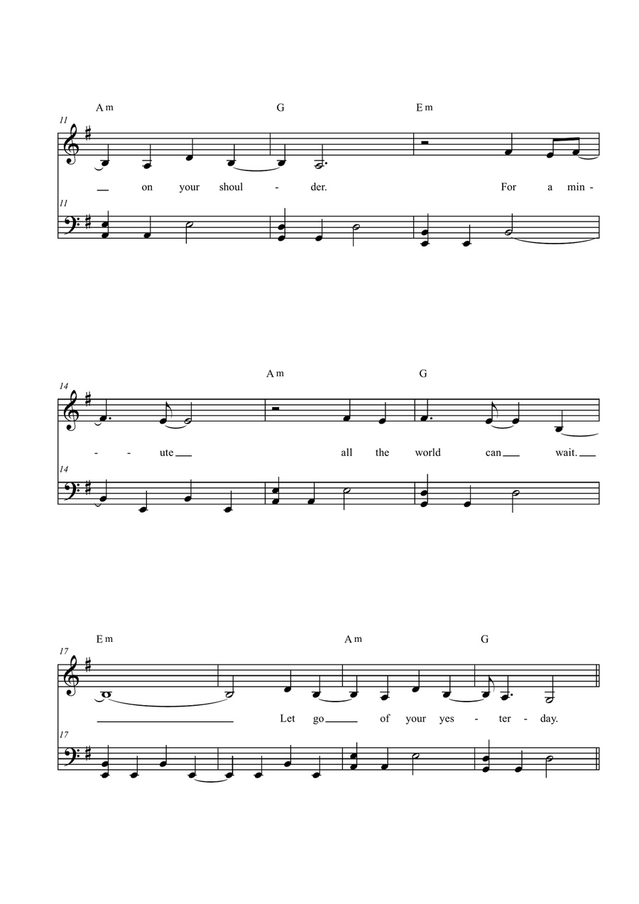 Fly by Hilary Duff Easy Piano - Digital Sheet Music page 2
