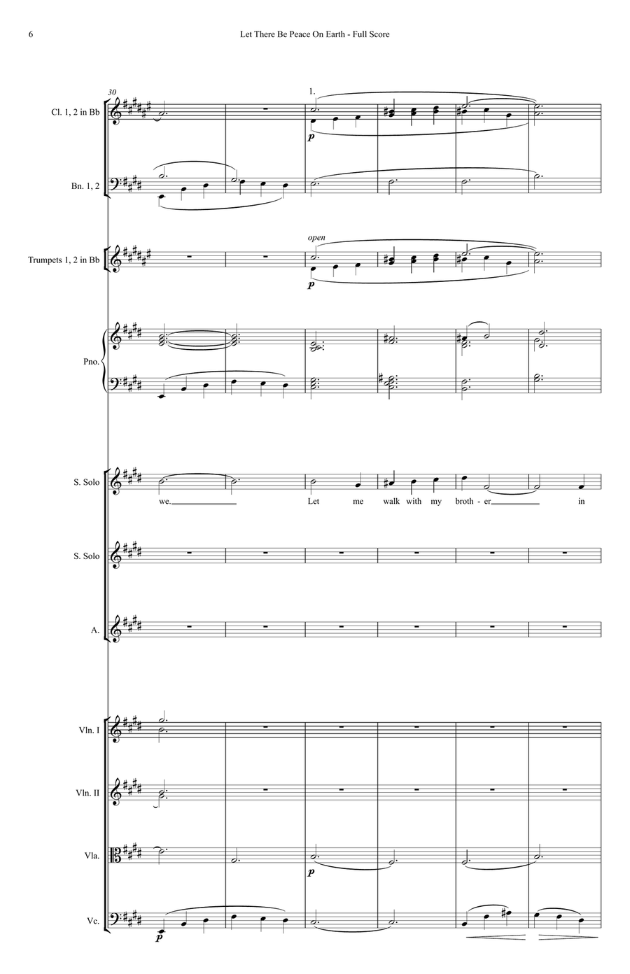 Let There Be Peace On Earth by Jill Jackson Full Orchestra - Digital Sheet Music page 6
