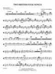 Two British Folk Songs - Percussion 1