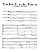The Star-Spangled Banner Clarinet Quartet Clarinet Quartet scores gallery preview page 5