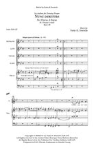 Nunc dimittis Op. 36 4-Part scores gallery preview page 3