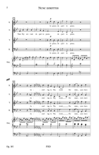 Nunc dimittis Op. 36 4-Part scores gallery preview page 4