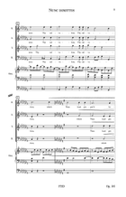 Nunc dimittis Op. 36 4-Part scores gallery preview page 5