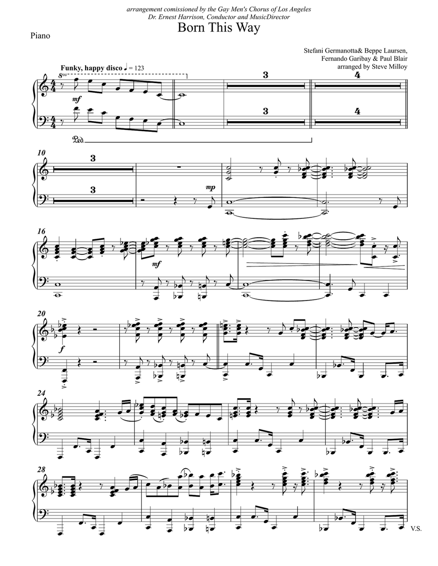 Born This Way by Lady Gaga Small Ensemble - Digital Sheet Music page 5