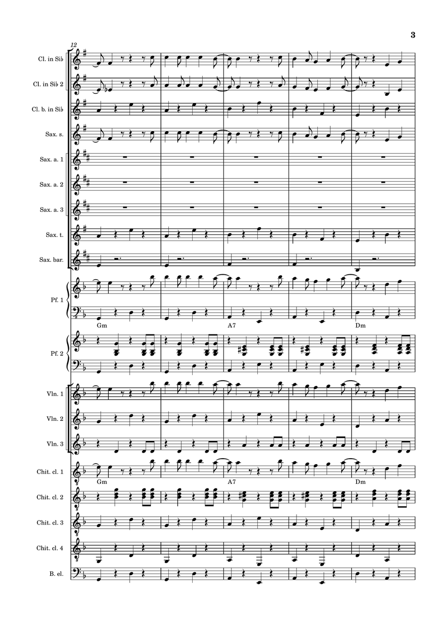 Clandestino Large Ensemble - Digital Sheet Music page 3