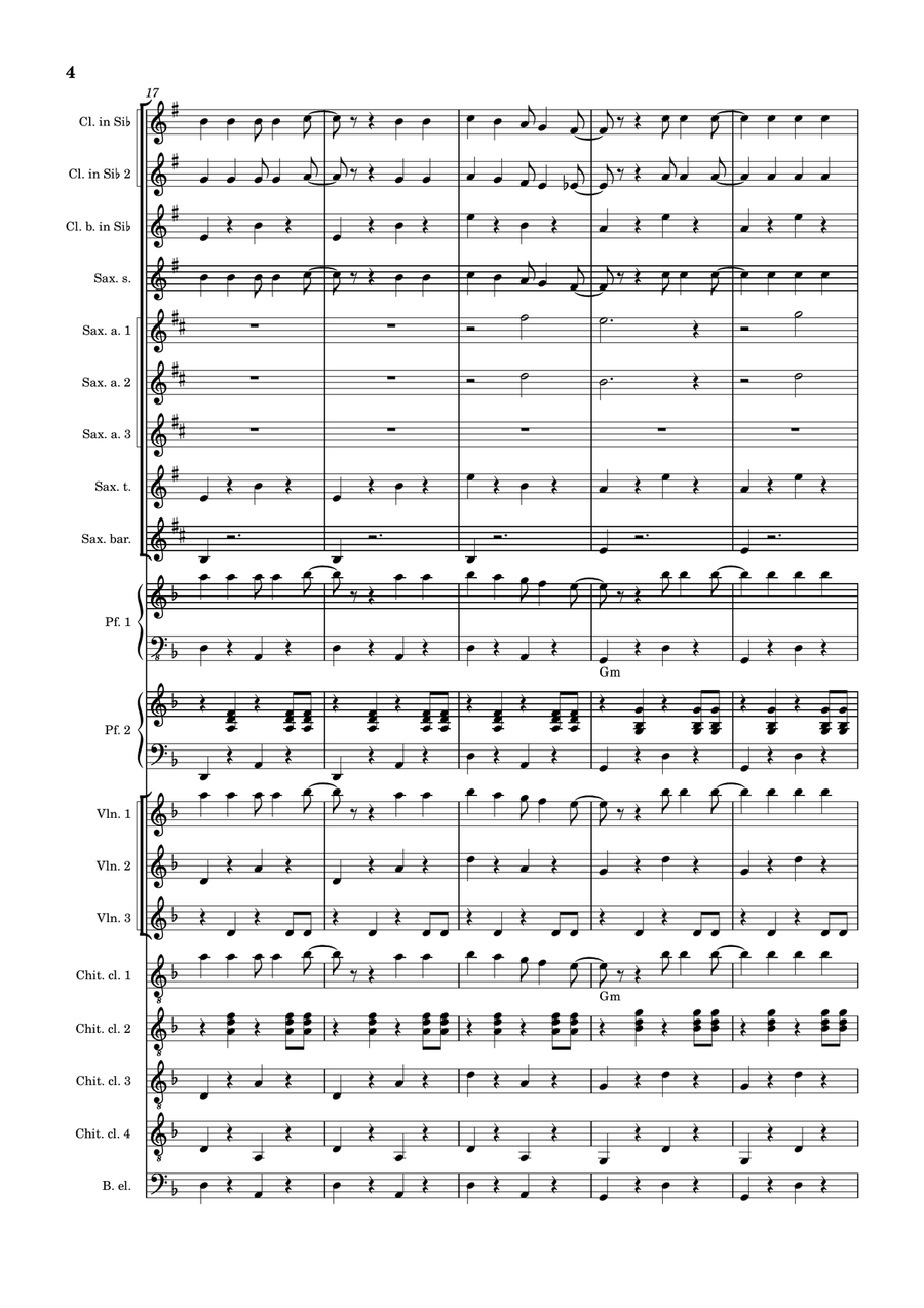 Clandestino Large Ensemble - Digital Sheet Music page 4