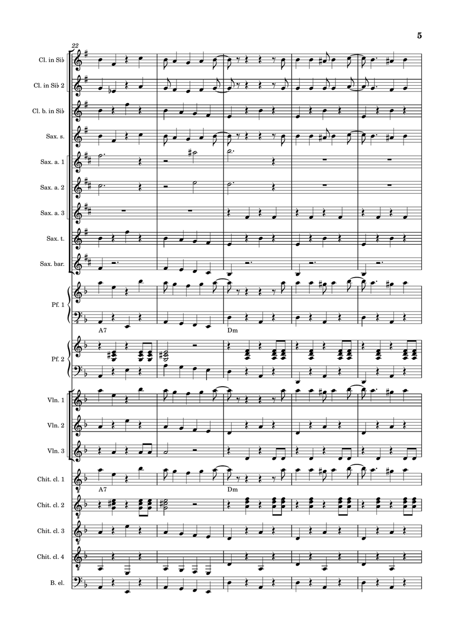 Clandestino Large Ensemble - Digital Sheet Music page 5