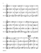 Greensleeves Saxophone Quartet scores gallery preview page 3
